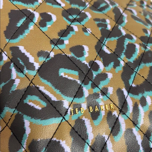 Ted Baker Leopard Print Quilted Mini Backpack - Picture 4 of 11